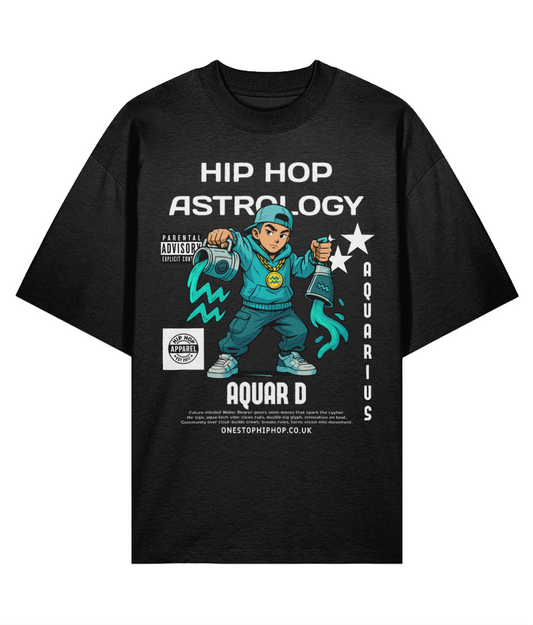 Hip Hop Astrology – Aquarius 'Aquar D' Oversize Tee