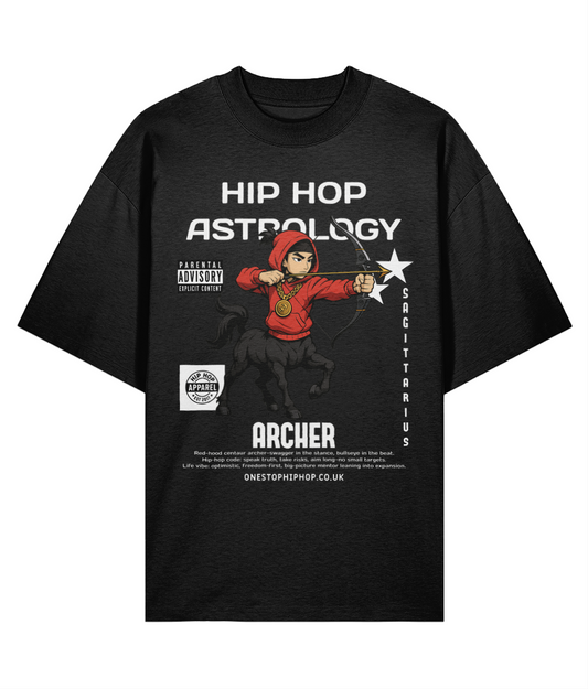 Hip Hop Astrology – Sagittarius Archer’ Oversized Tee
