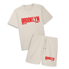 Brooklyn Keeps On Taking It - Oversize Tee & Shorts Combo