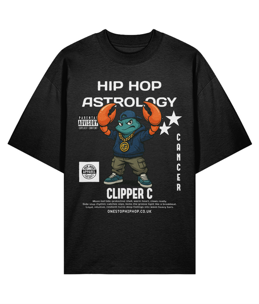 Hip Hop Astrology – Cancer Clipper C Oversize Tee