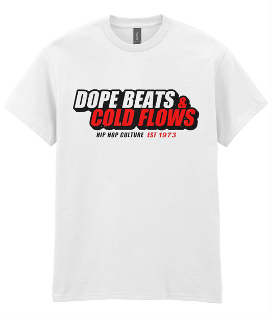 Dope Beats & Cold Flows T-Shirt - 5 Colors - #HipHop50th