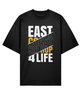 East Coast Hip Hop 4 Life - Oversized Organic Tee