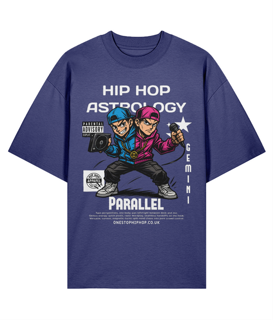 Hip Hop Astrology – Gemini Paralle Oversize Tee