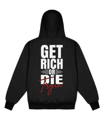 Get Rich Or Die Tryin' - Delux Hip Hop Hoodie (Heavyweight Edition)