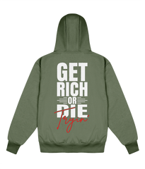 Get Rich Or Die Tryin' - Delux Hip Hop Hoodie (Heavyweight Edition)
