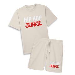 Hip Hop Junkie - Oversize Tee & Shorts Combo