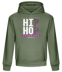 Old School Hip Hop Rules The World - Heavyweight Box Hoodie