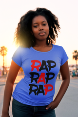 Rap Rap Rap - Ladies Stretch T-Shirt