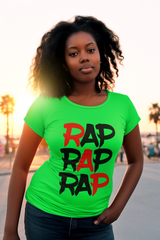 Rap Rap Rap - Ladies Stretch T-Shirt
