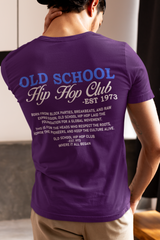 Old School Hip Hop Club - T-Shirt (Back Print)