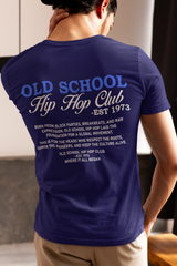 Old School Hip Hop Club - T-Shirt (Back Print)