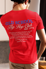Old School Hip Hop Club - T-Shirt (Back Print)