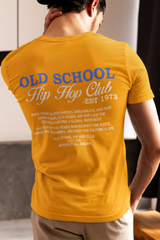 Old School Hip Hop Club - T-Shirt (Back Print)