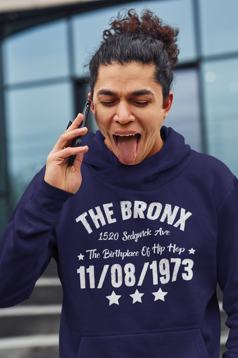 The Bronx Hip Hop Hoodie Seven Colours HipHop50th One Stop Hip Hop UK