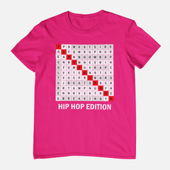 Hip Hop Word Search - T-Shirt - 5 Colours
