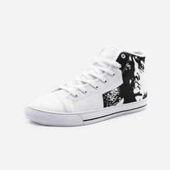 Notorious Big - 90s Hip Hop Fashion - Baseball Boot - Unisex High Top Canvas Shoes - Trainers - One Stop Hip Hop UK