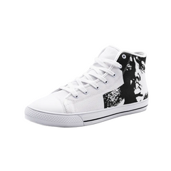 Notorious Big - 90s Hip Hop Fashion - Baseball Boot - Unisex High Top Canvas Shoes - Trainers - One Stop Hip Hop UK