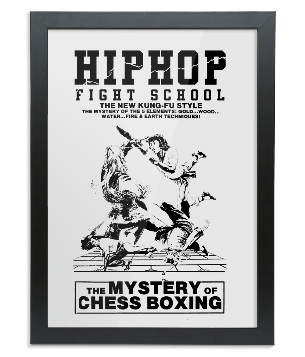 Mystery of Chess Boxing - Black Frame - Wall Art - One Stop Hip Hop UK
