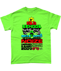 Old School Party - T Shirt - White/Lime/Grey/Gold - #PHC - One Stop Hip Hop UK