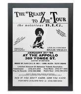 Ready To Die Tour 1995 - Black Frame - Wall Art - One Stop Hip Hop UK