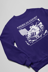 RUN DMC EXPORT - Old School Hip Hop Sweatshirt - Black/Purple/Yellow/Navy - One Stop Hip Hop UK