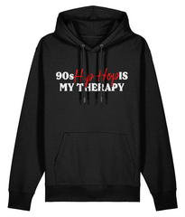 90s Hip Hop Is My Theropy - Organic Heavyweight Hoodie