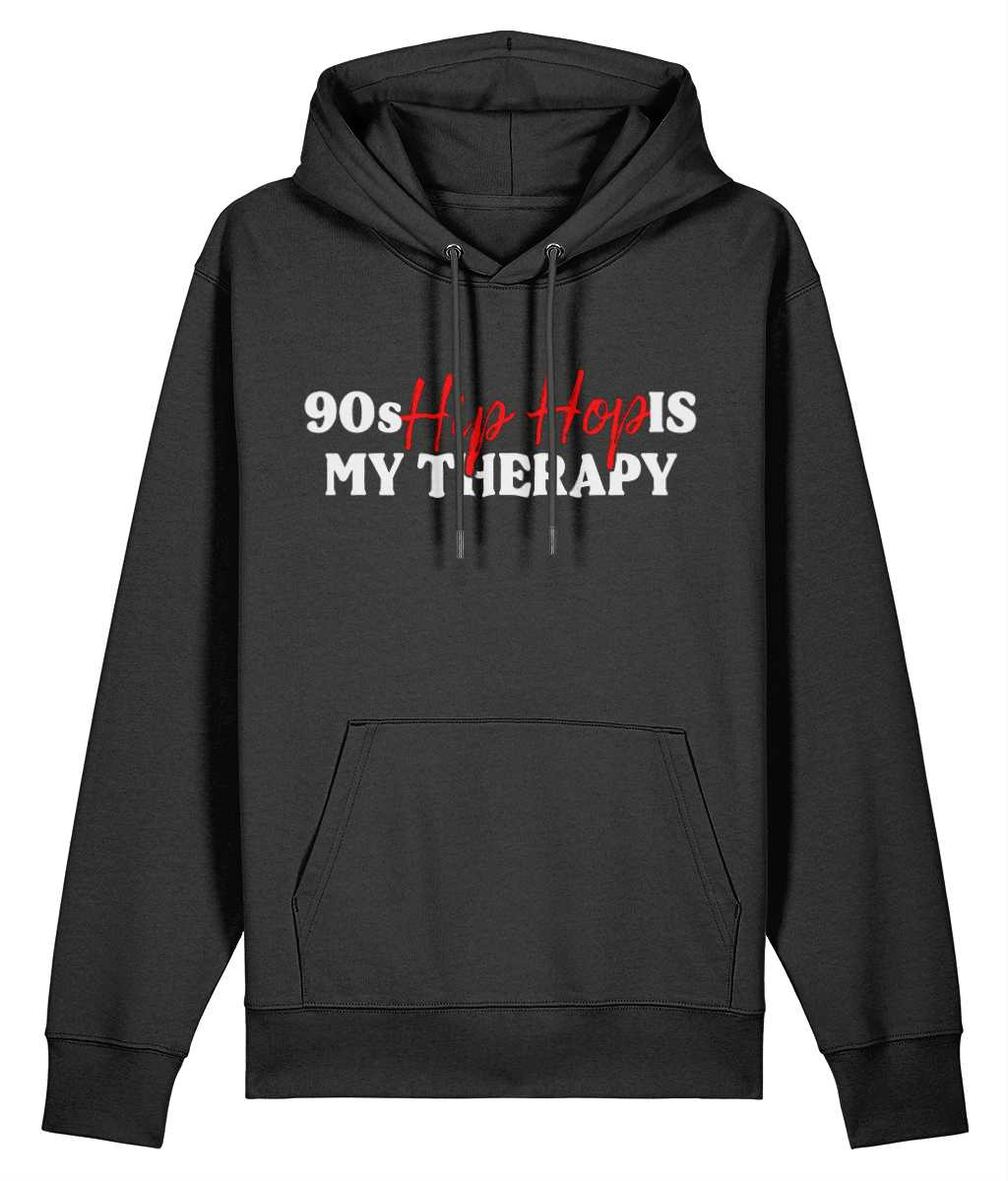90s Hip Hop Is My Theropy - Organic Heavyweight Hoodie
