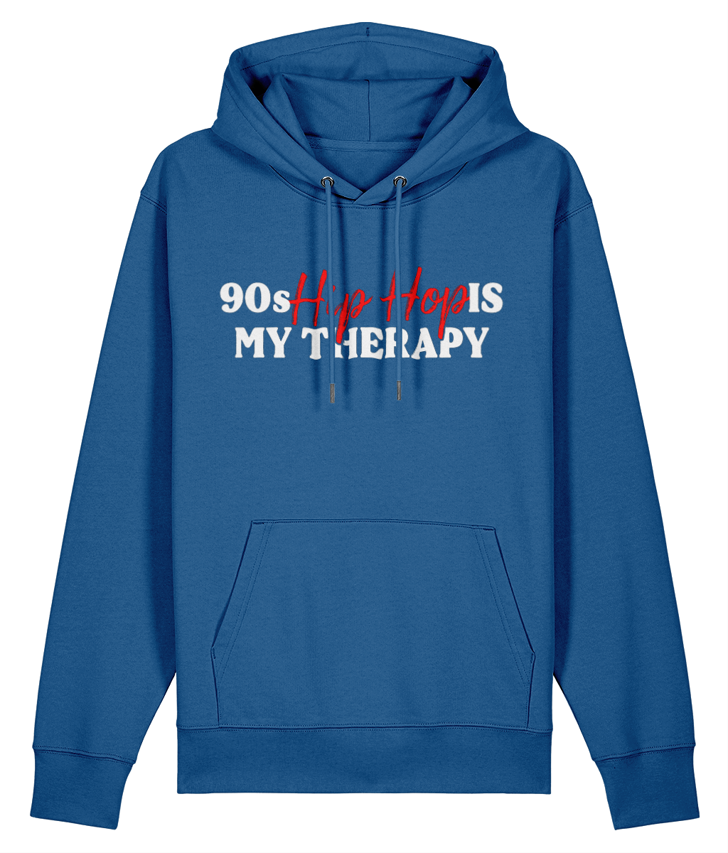 90s Hip Hop Is My Theropy - Organic Heavyweight Hoodie