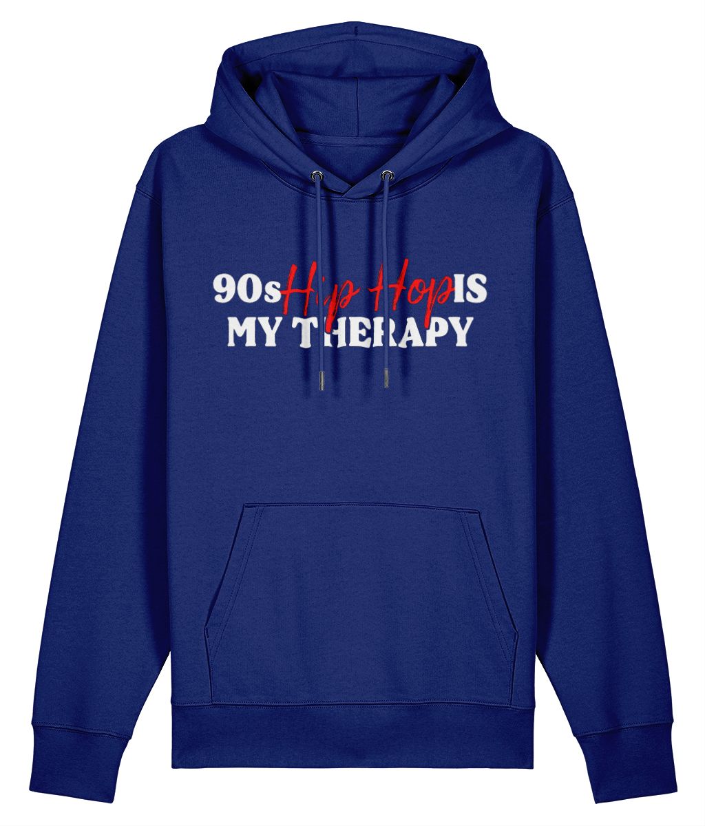 90s Hip Hop Is My Theropy - Organic Heavyweight Hoodie