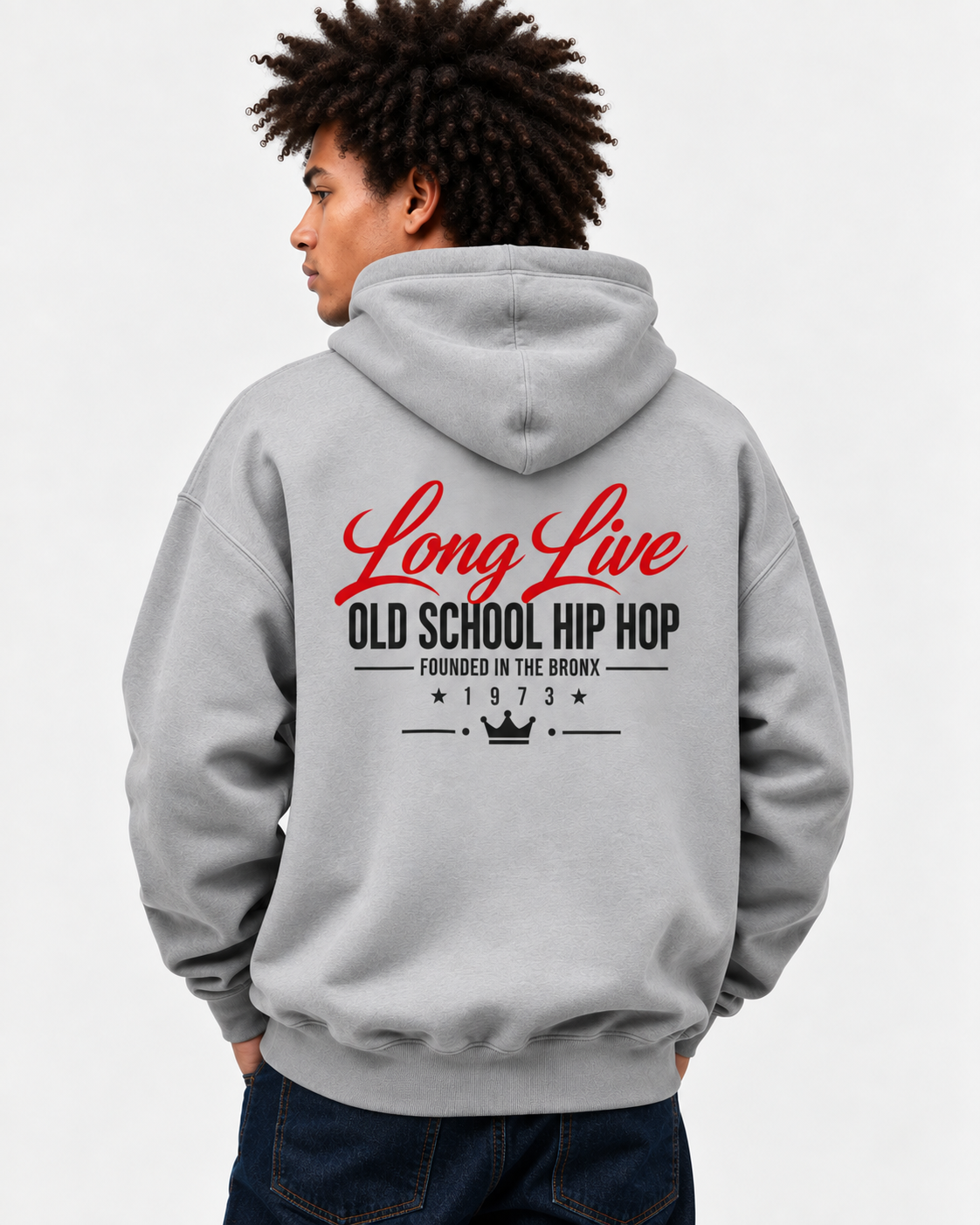 Long Live Old School Hip Hop - Delux Heavyweight Hoodie