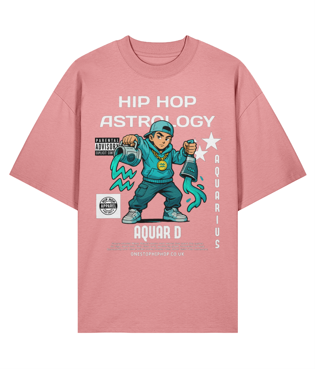 Hip Hop Astrology – Aquarius 'Aquar D' Oversize Tee