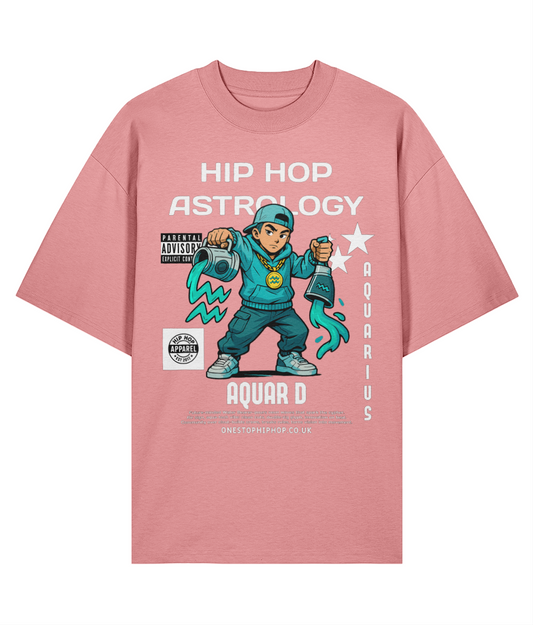 Hip Hop Astrology – Aquarius 'Aquar D' Oversize Tee
