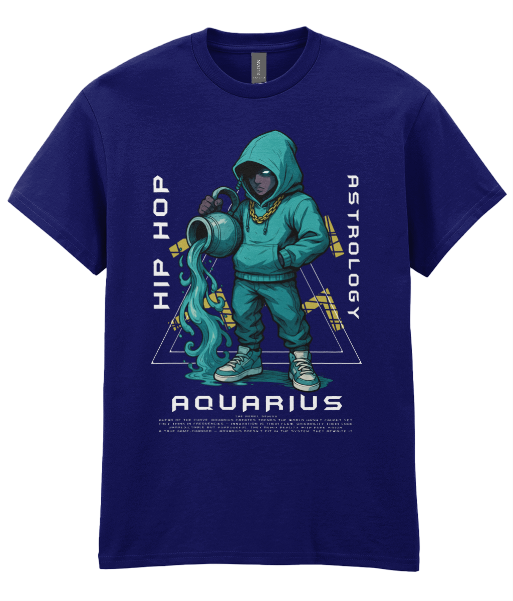 Hip Hop Astology T-Shirt - Aquarius