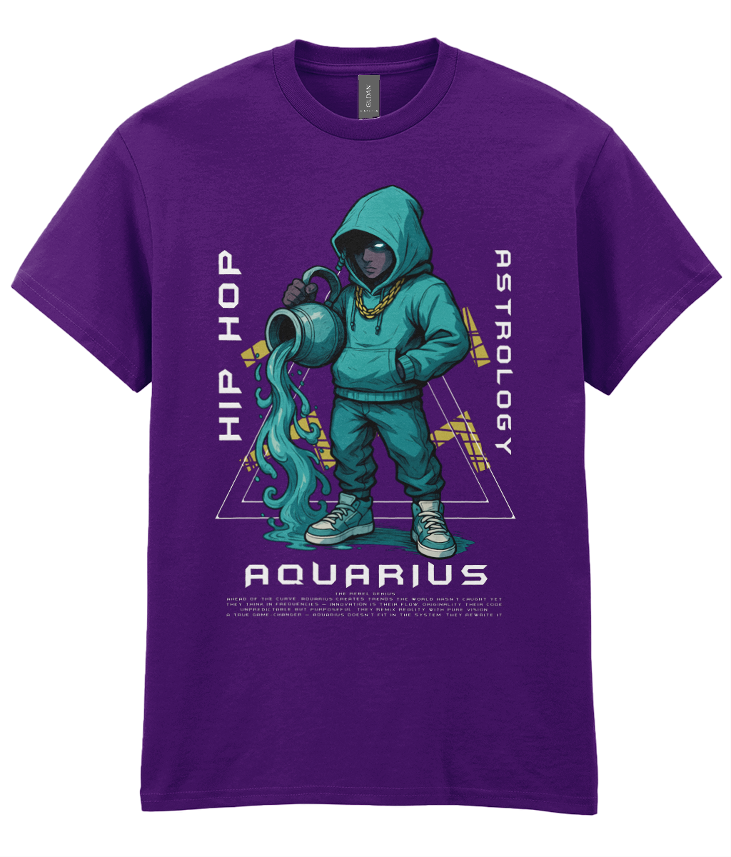 Hip Hop Astology T-Shirt - Aquarius
