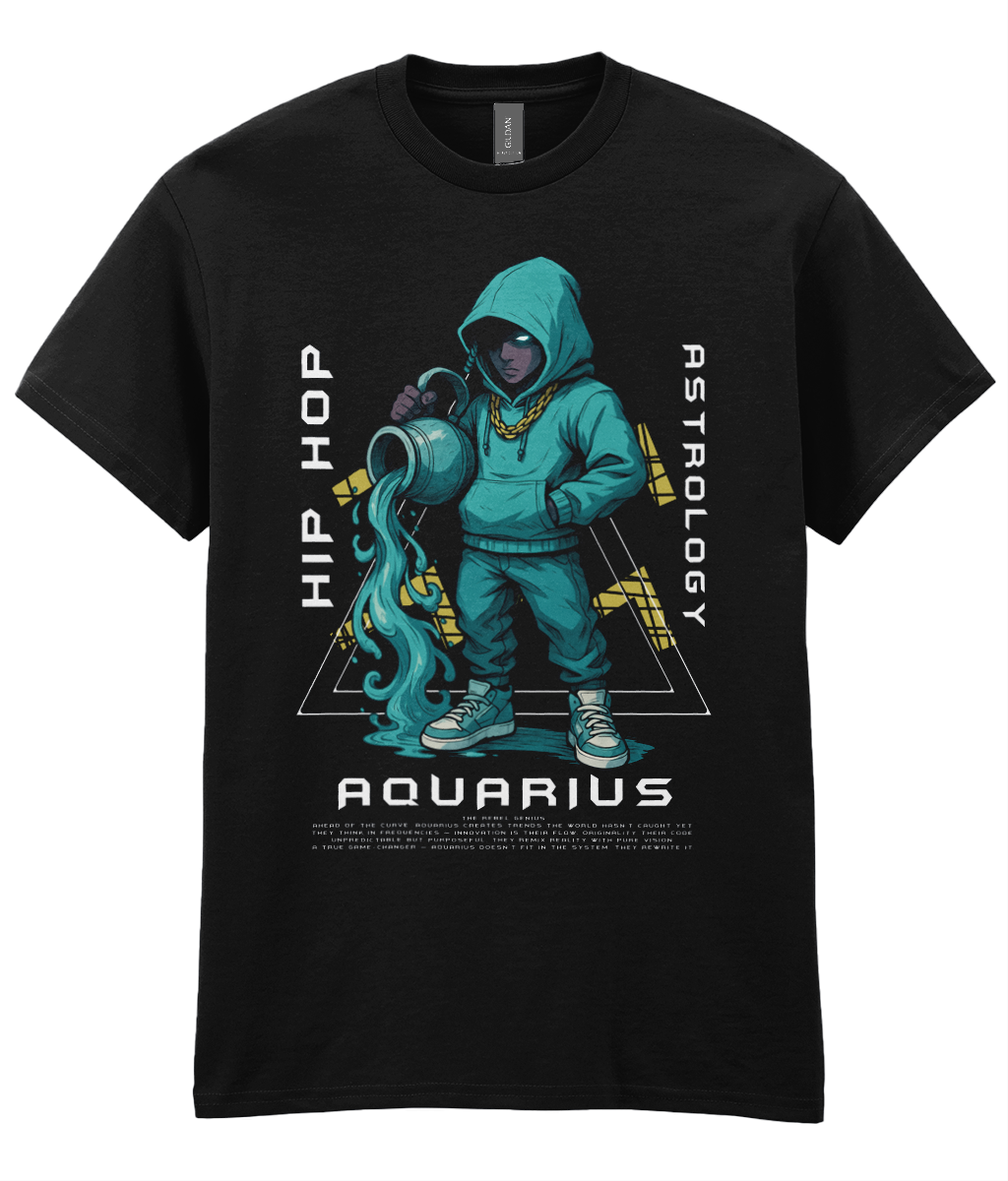 Hip Hop Astology T-Shirt - Aquarius
