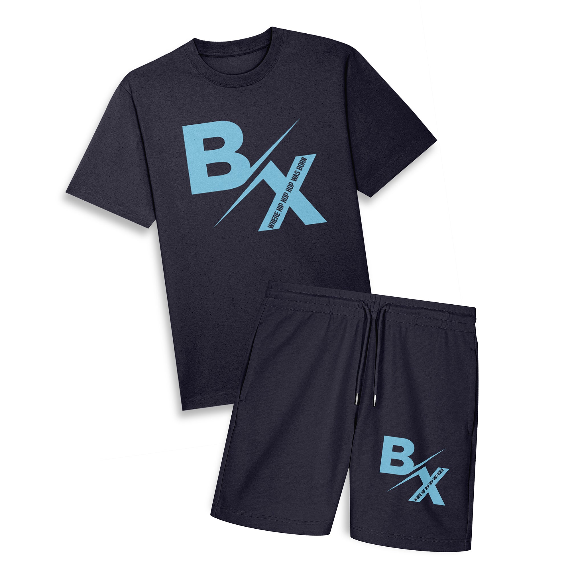 BX The Birth Place Of Hip Hop - Oversize Tee & Shorts Combo