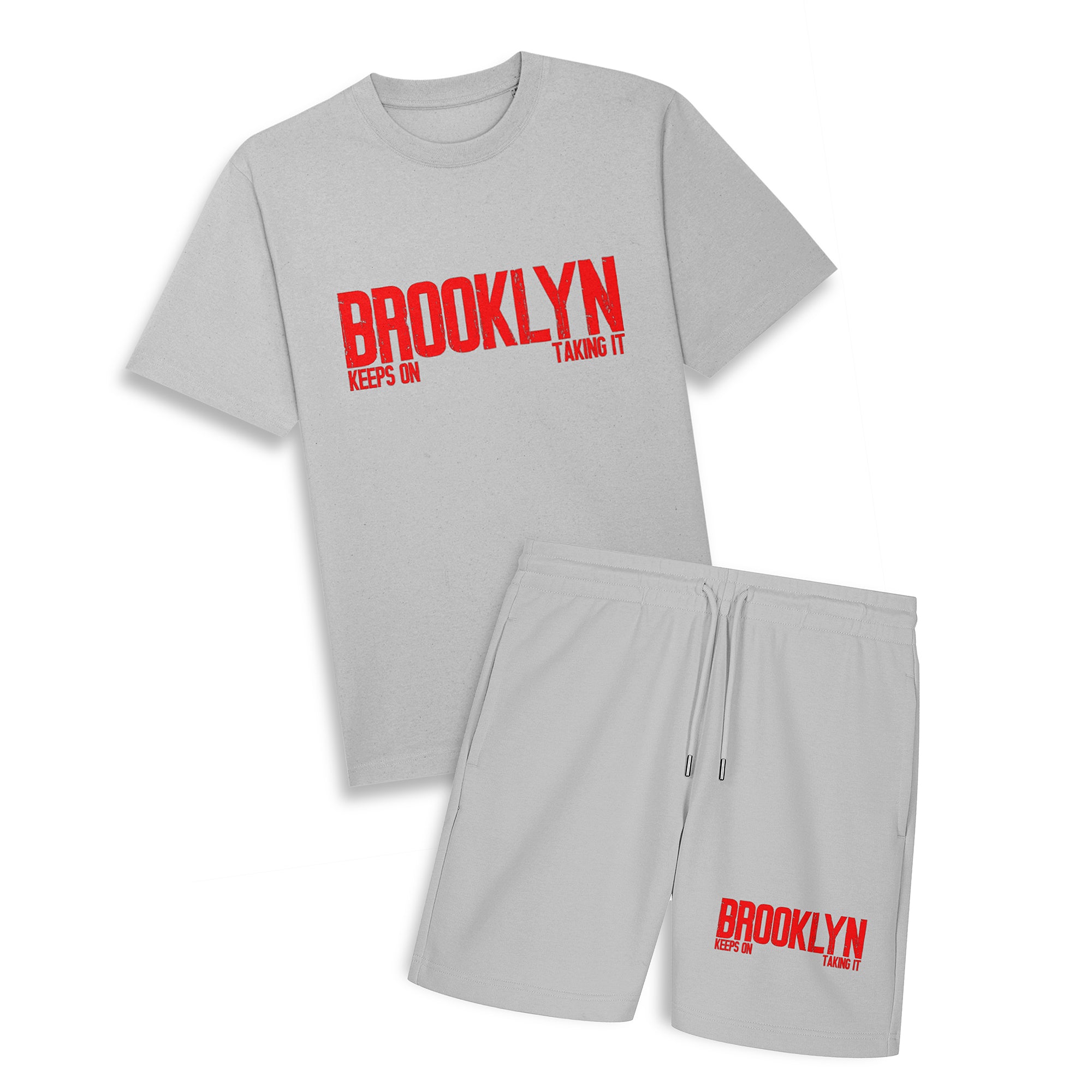 Brooklyn Keeps On Taking It - Oversize Tee & Shorts Combo