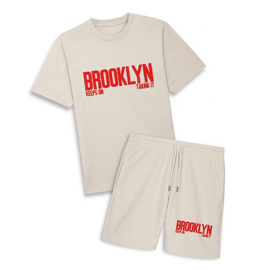 Brooklyn Keeps On Taking It - Oversize Tee & Shorts Combo