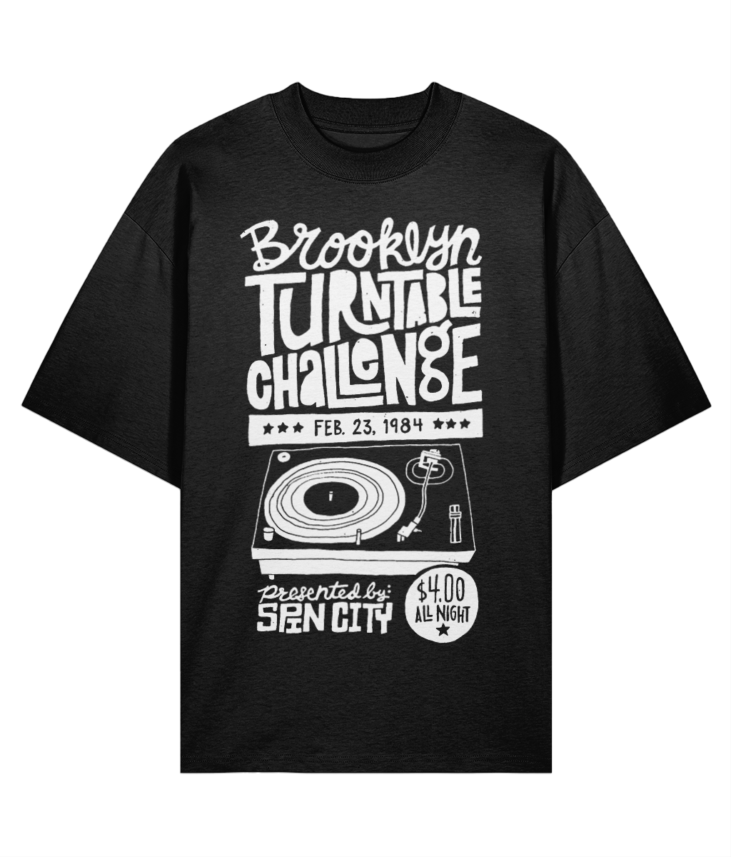 Brooklyn Turntable Challange - Oversize Organic Tee