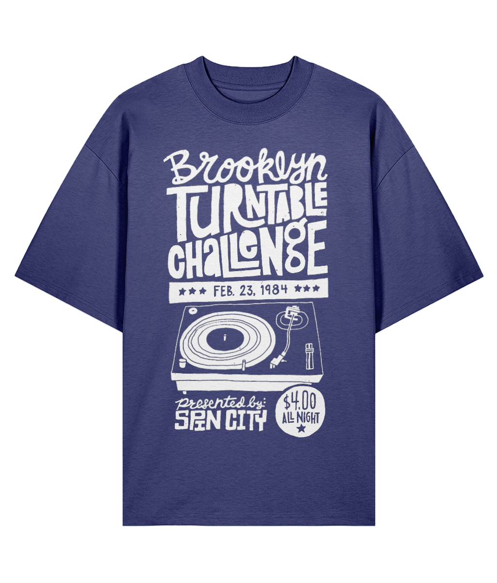Brooklyn Turntable Challange - Oversize Organic Tee