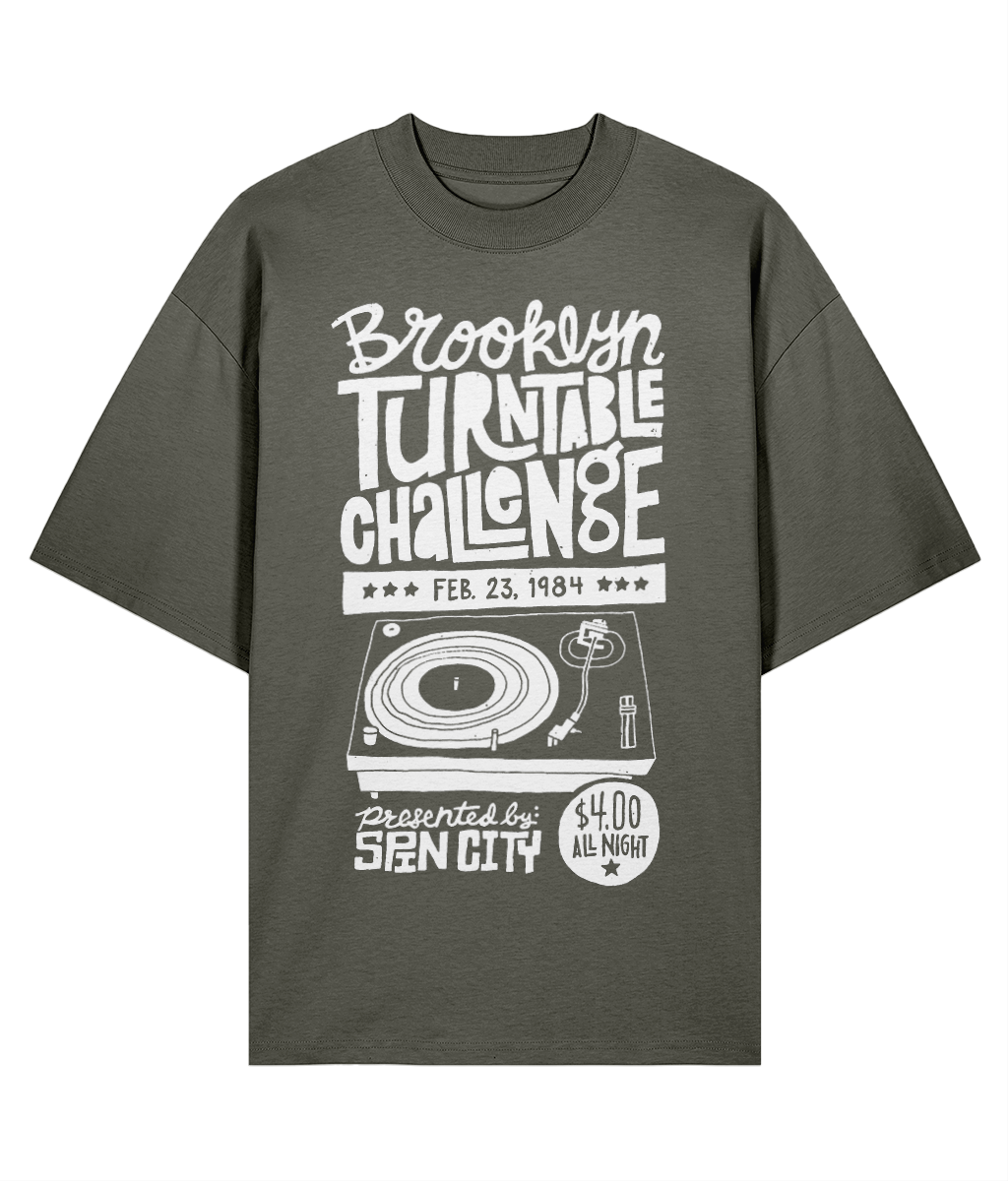 Brooklyn Turntable Challange - Oversize Organic Tee