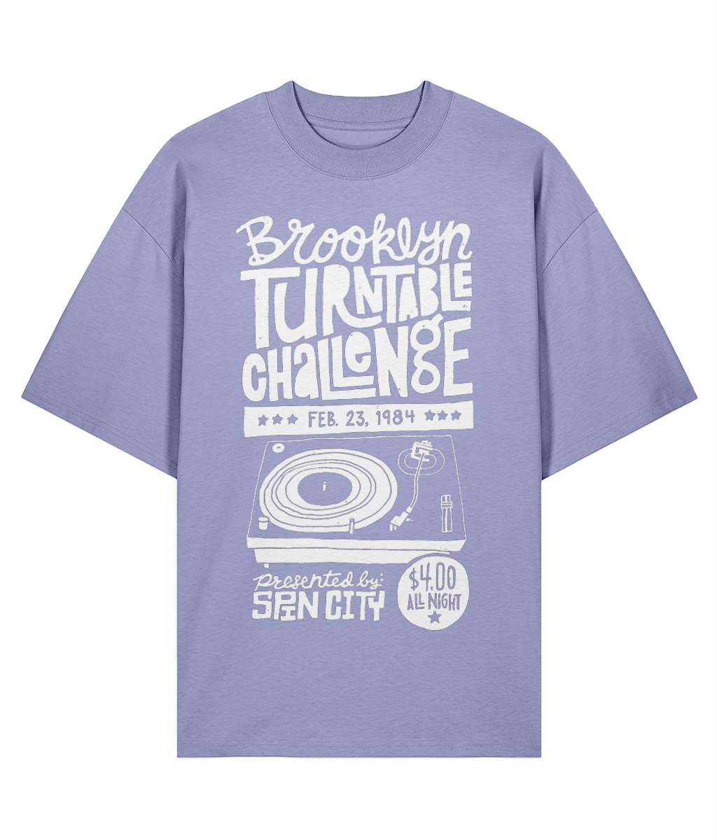 Brooklyn Turntable Challange - Oversize Organic Tee