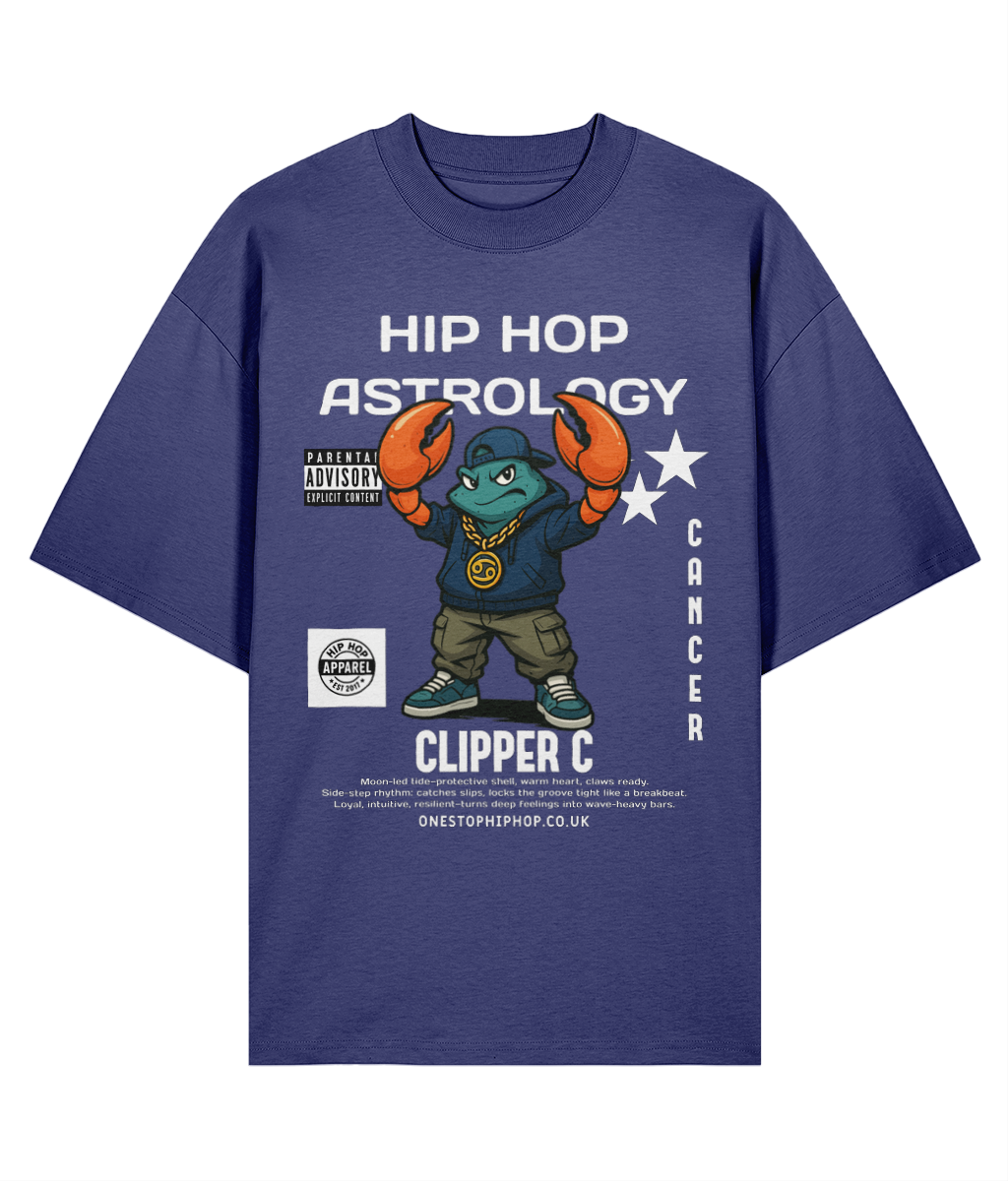 Hip Hop Astrology – Cancer Clipper C Oversize Tee