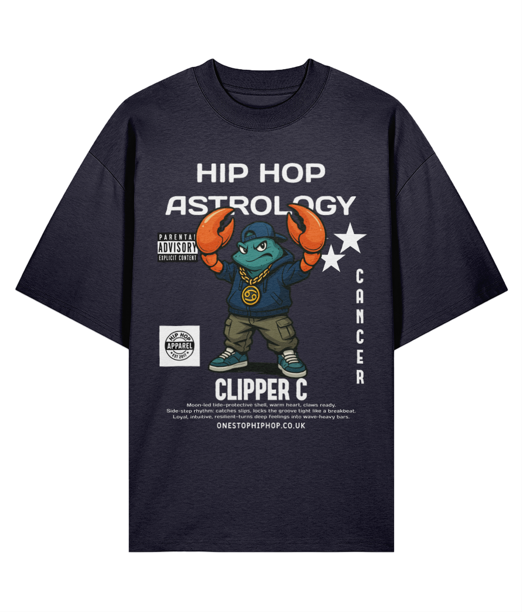 Hip Hop Astrology – Cancer Clipper C Oversize Tee