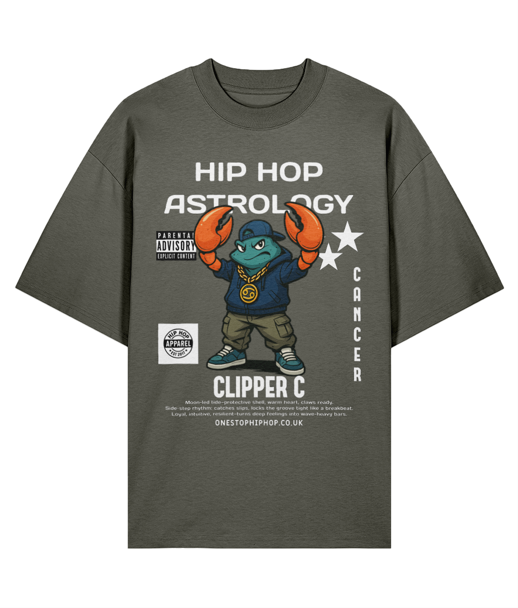Hip Hop Astrology – Cancer Clipper C Oversize Tee