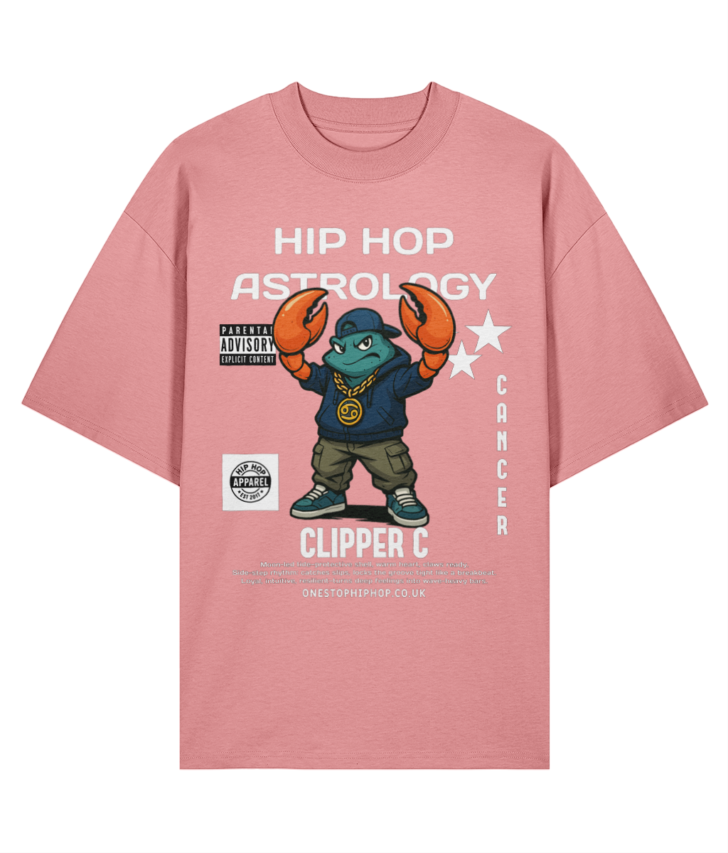 Hip Hop Astrology – Cancer Clipper C Oversize Tee