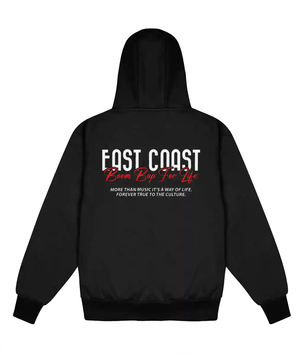 East Coast Boom Bap For Life - Delux Heavyweight Hoodie