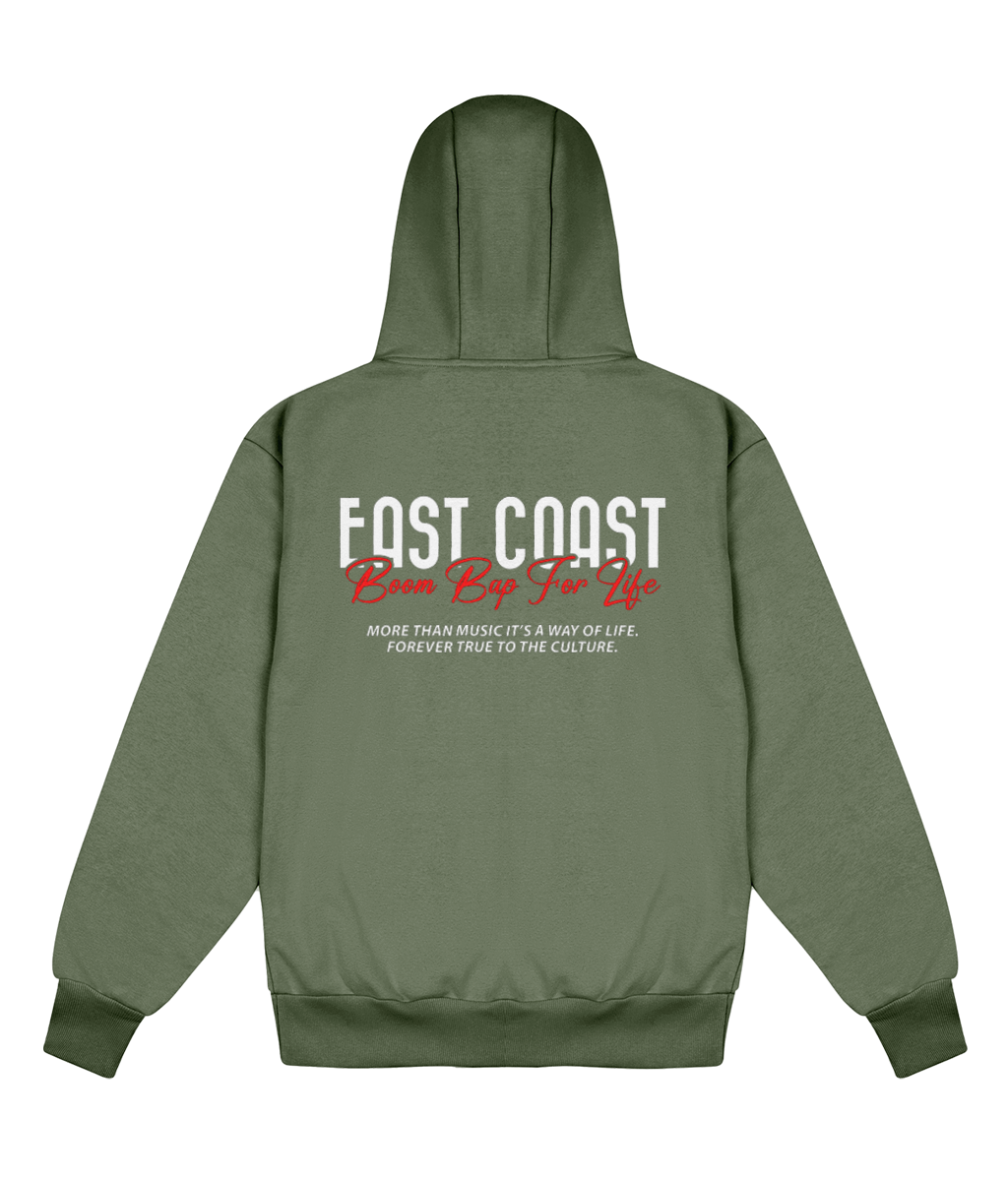 East Coast Boom Bap For Life - Delux Heavyweight Hoodie