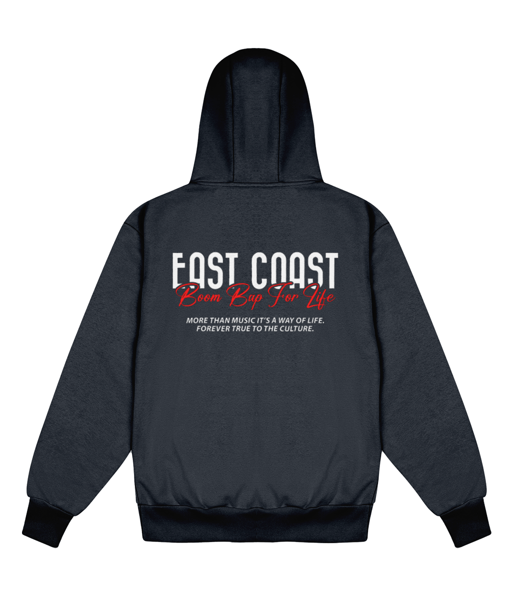 East Coast Boom Bap For Life - Delux Heavyweight Hoodie