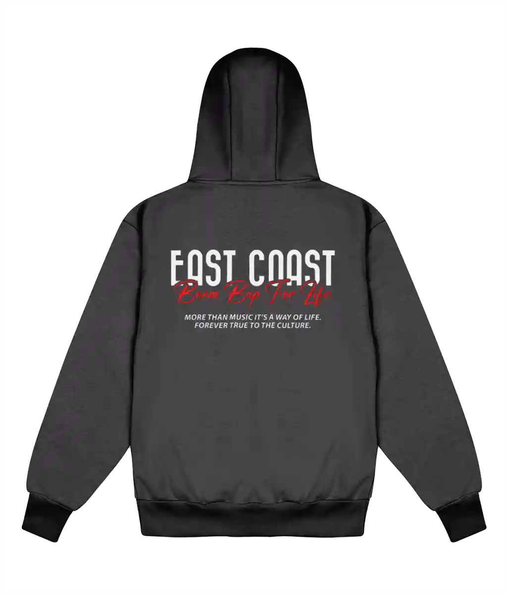 East Coast Boom Bap For Life - Delux Heavyweight Hoodie